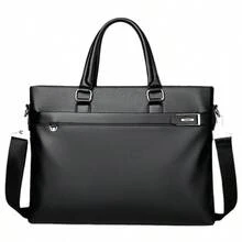 Men Briefcase - Siyah - Görünüm 1