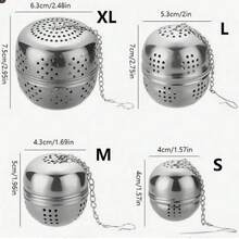 Bola infusora de té anti-fugas - Adecuada para infusionar hojas de té, especias y condimentos, se puede usar como filtro de especias, bola de condimentos, colador de té, filtro de té de malla, filtro de té de alta calidad, filtro de té de malla de acero inoxidable, filtro de té de malla, juego de té desmontable creativo, accesorios de cocina para el juego de té - Multicolor - Ver 12
