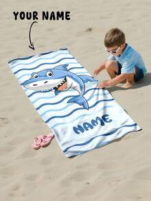1pc Customized Bath Towel, Beach Towel, Kids Towel, Pool Towel, Bathroom Towel, Vacation Gift, Beach Towel, Outdoor Travel, Beach Essential, Beach, Pool, Bathroom, Swimming Hall, Carry-On, Personalized Bath Towel, Personalized Beach Towel, Pool Towel, Bath Towel, Girls Beach Towel, Boys Beach Towel, Vacation Gift, Beach Towel, Wedding Couple Commemorative Gift, Valentine's Day/Birthday Gift, Friend/Couple/Family/Pet - Multicolor - View 8