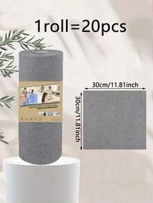 1卷可重复使用的撕取式清洁布，超细纤维清洁湿巾，洗碗布，可水洗且节省空间的设计 - 兼容纸巾架，适用于厨房、浴室、洗碗、多用途，是家庭、办公室和餐厅使用的理想选择 - 是纸巾、洗碗布、可重复使用的纸巾、清洁抹布、清洁用品的经济替代品。