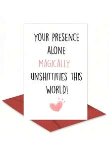 1PC Cute And Humorous Birthday Card Suitable For Giving To Companions, Friends, Brothers, Friends, Colleagues, Blessing Cards (Comes With Randomly Colored Envelopes) Back To School,Back To School,School Supplies - Đỏ - Xem 6