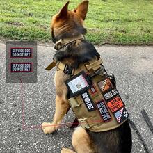 Patches Removable Tactical Hook Loop Harness Embroidered In Training Patch Do Not Pet WorFKing Dog Patch For Vest Harnesses Collars Leashes,StyleA - StyleA - View 4