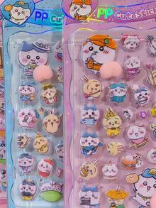 3D立体可爱儿童贴纸，可塑性儿童手工贴纸，批发可爱贴纸