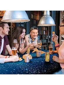 1pc Valentine's Day Heart Print Disposable Waterproof Decorative Tablecloth For Party, Proposal - Multicolor - View 12