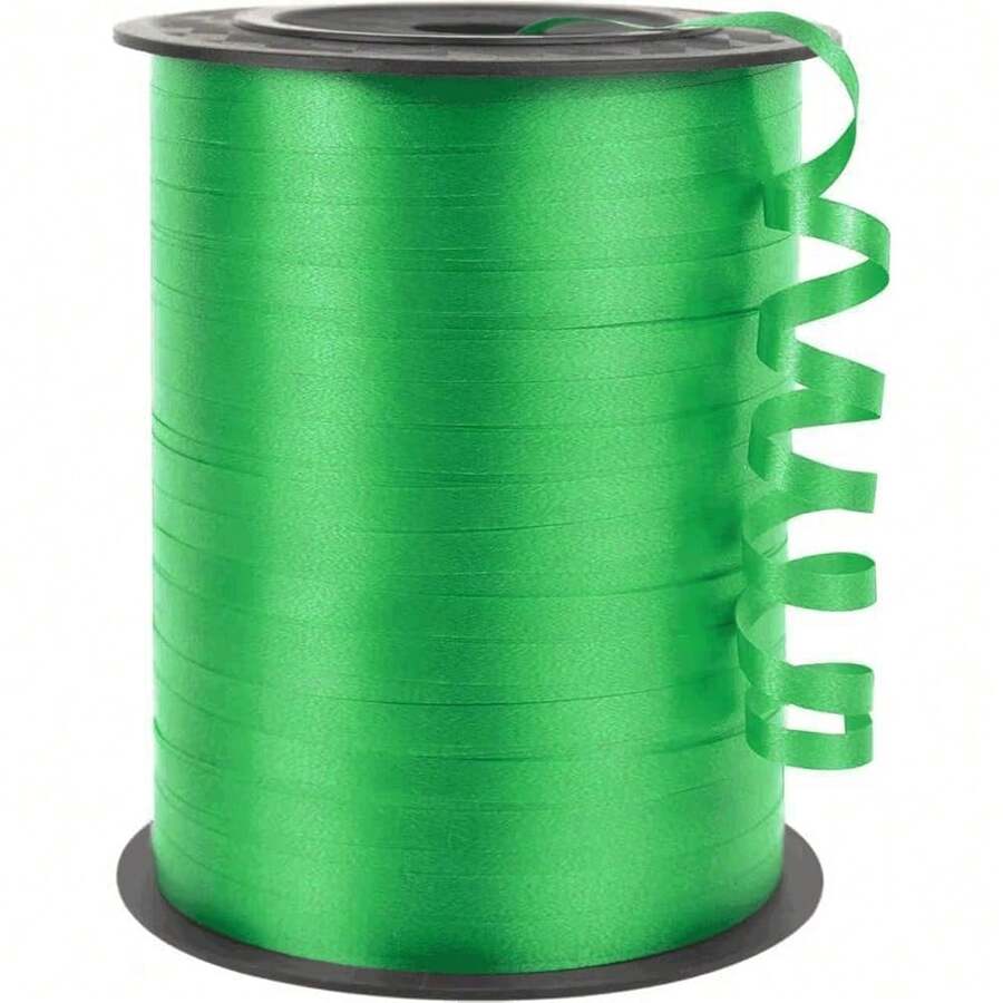 500 Yards Green Curling Ribbon For Gift Wrapping, 1/5 Inch Wide Balloon Ribbon String For Florist Flower, Crafts, Wreaths, Christmas, Birthday Party, Wedding - SoftGreen - View 1