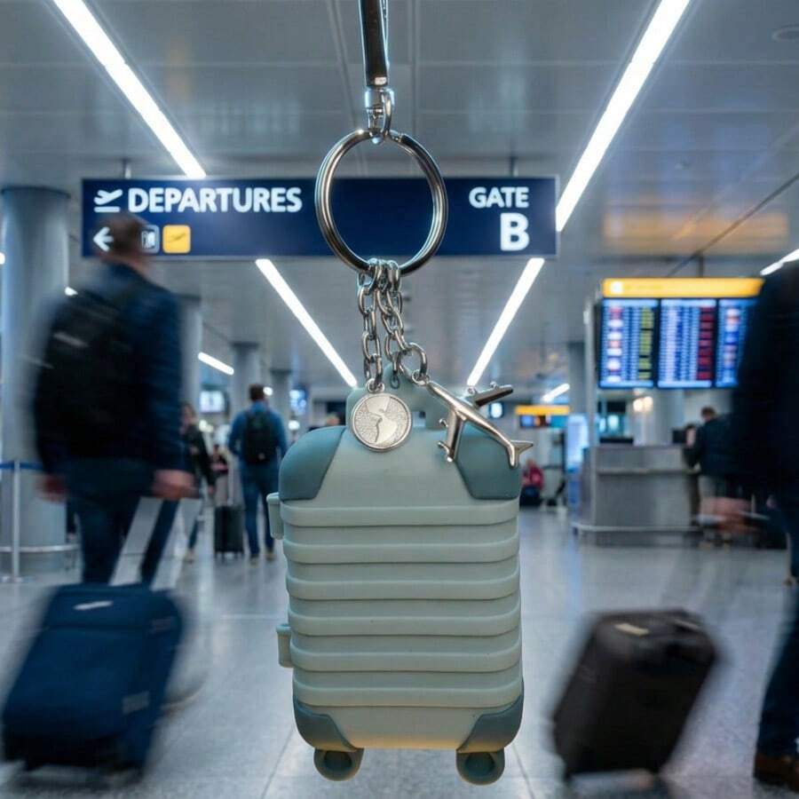 Plush Keychains - BLUE SUITCASE - View 1