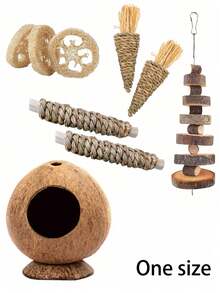 10 piezas Juguetes para roer de conejo, Juguetes para roer de hámster y conejo, Juguetes para roer naturales, Juguetes para roer de conejo y pájaro, Juguetes para limpiar los dientes, Juego de múltiples piezas, Set de 3 piezas, Set de 6 piezas, Set de 7 piezas, Set de 14 piezas, Set de 18 piezas, Set de 20 piezas, Regalo de juguetes para roer de animales pequeños - Multicolor - Ver 21