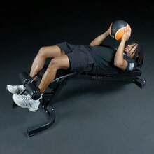 Adjustable Weight Bench Flat Incline Decline Bench Press With Leg Support - Great Workout Benches For Home - Black Adjustable Bench With Wheels - View 4