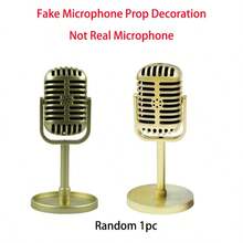 Adjustable Vintage Plastic Microphone Prop, Retro Decorative Fake Microphone For Party, Performance, Home, Bar Decor - Available In Multiple Colors - View 9