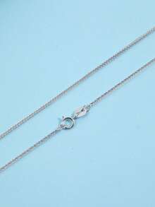 S925纯银可调节颈链，简约14K镀金多层项链，适合女性和女孩佩戴 - 車花蕭邦鏈 - 查看 7