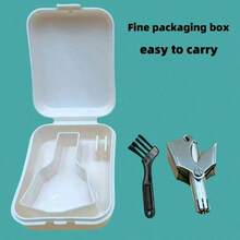 Stainless Steel Manual Nose And Ear Hair Trimmer, Portable And Washable, Unisex Non-Electric Trimmer, And Smooth, No Batteries Required, Suitable For Ages 14 And Up - Silver - View 2