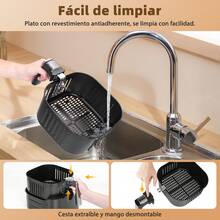 Freidora de Aire Inteligente 1750W, 7L de Capacidad, 7 Menús Preprogramados, Control de Temperatura y Temporizador, Cesto Antiadherente y Fácil de Limpiar,Aigostar - Tipo de Enchufe A USA (110-127V) - Ver 7