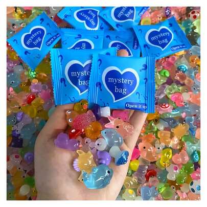 20/40pcs Cute Mini Animal Food Bottle Surprise Blind Bags - Fun Gifts For Parties Like Easter, Valentine's Day! Various Colors And Styles, Perfect For Gifting, Home Decor And Holiday Celebrations, Gift Bags