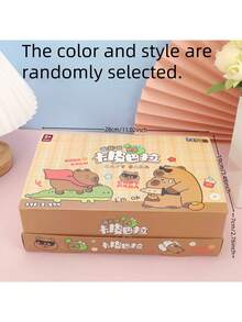 24个水豚盲盒，生日礼物水豚盒，水豚惊喜礼物，可爱卡通小摆件，派对小礼物，圣诞礼物，万圣节装饰，圣诞装饰 - 彩色 - 查看 6