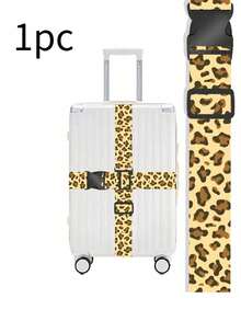 Printed With Leopard Print Aircraft Stripes Luggage Straps,Cruise Luggage Tags,Luggage Straps Set Adjustable Belts,Packing Belt Luggage Tie,Suitcase Straps Reinforced One-Word Luggage Straps Insert Buckle Suitcase Packing Strapsluggage Straps,Back To School Gifts,Teacher Gifts