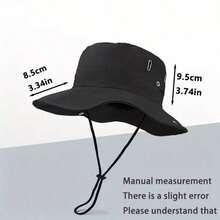Bucket Hat With Drawstring Closure, Suitable For Hiking/Fishing/Mountaineering/Outdoor Work, Made Of Polyester, Easy To Store - Multicolor - View 3