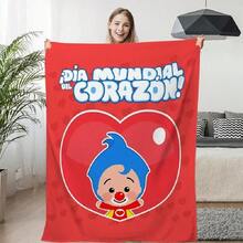 Warm Winter Blankets P-Plim P-Plims Knee Bed Fleece Custom Nap Camping Fluffy Soft Blankets Decorative Sofa Microfiber Bedding(6).Jpg - 白色 - 查看 1