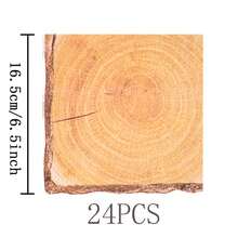 7/9英寸树桩一次性餐盘套装，派对餐盘，一次性纸盘，纸杯，餐巾纸，适用于婚礼、订婚、生日、婚宴餐具 - 彩色 - 查看 7