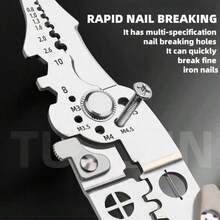 Upgraded Multi-Functional Wire Stripper, 18-In-1 Wire Stripper And Crimping Tool, Capable Of Quickly Stripping Wires, Breaking Nails, Dividing Wires, Winding Wires, Crimping, Etc. Ergonomic Handle, Precise Cutting, Electri - Multicolor - View 4