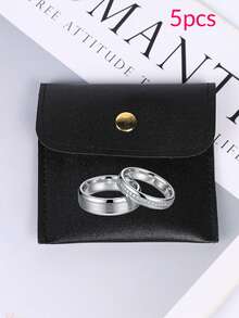 Customized Text & Image Jewelry Storage Pouch, Compact & Portable, Soft Storage, Organize Necklaces, Earrings, Bracelets, Watches, Earphones, Mini Jewelry Bag - Multicolor - View 21