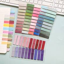 1包200张透明便利贴，学生阅读索引贴纸，办公指示贴纸，文件提醒贴纸，书签，索引提示，学校文具 - 彩色 - 查看 2