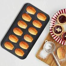 Non-Stick Madeleine Pot, Baking Mold 12 With Shell Cake Baking Tray Chocolate Non-Stick Baking Tray, Used For Oven Bakin