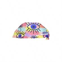 PaMedics Gorro quirrgico unisex, tela antifluido, para mdicos, enfermeras, odontlogos, veterinarios, fisioterapeutas, chefs y ms - PM-OJITOS PASTEL - Ver 5