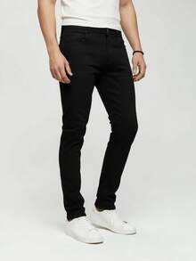 Kit 2 Men's Laicra Basic Casual Jeans With Dark + Medium Elastane - kit2//2-peça - 查看 4