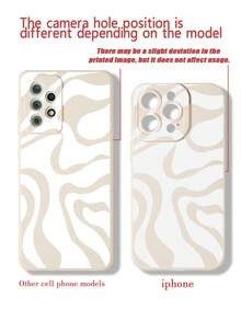 1个时尚印花穿孔直边彩色彩绘加厚防摔手机壳，带串珠手链配件，兼容和红米手机，国际版，非国内版 - 彩色 - 查看 7