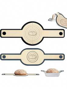 1个硅胶面包提手，适用于荷兰锅，不粘易清洗，可重复使用，带长柄，方便转移烤好的面包 - 彩色 - 查看 7