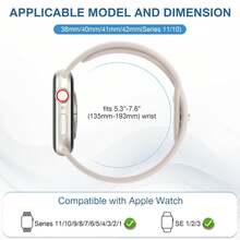 10 Pack Premium Sport Bands Compatible With Apple Watch 38mm 40mm 41mm 42mm 44mm 45mm 46mm 49mm Women Men, Soft Silicone Waterproof Replacement Wrist Strap For Watch Series 11 10 9 8 7 6 5 4 3 2 1 SE Ultra – Flexible Fashion Straps For Daily Use, Thoughtful Gift For Mom Dad Partner - Multicolor - View 3