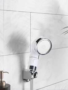 Small White Showerhead Set: Water-Saving Pressurized Travel Shower Head, Small Water-Saving Showerhead, With 2M Expandable Hose, Portable Bathing, Shampoo Shower Head Set - White - View 4