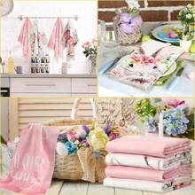 4-Pack Modern Super Soft Polyester Kitchen Towels, Cartoon Bunny & Easter Theme, Machine Washable, Woven Square Dish Cloths For Spring Holiday Party Decor Suitable For Birthdays, Anniversaries, Valentine's Day, Thanksgiving, Christmas, Halloween, Weddings, And New Year's Gifts, This Is An Ideal Present For Her, And Also A Great Choice For Him, Family, Boyfriend, Girlfriend, Father, Mother, Lover, Daughter, Son, Grandparents, Friends, Classmates, And Pets.It Can Be Used On Sofas, Beds, In Cars, Bedrooms, Living Rooms, Offices, Outdoor Camping, Beaches, Etc., As Wall Decorations, Bedroom Decorations, Halloween Decorations, Autumn Home Decor, Autumn Decorations, Christmas Party-Themed Kitchen Towels, Christmas Decorations, And Office Decorations. - 顏色5 - 查看 4