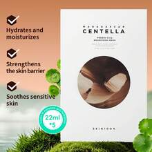 SKIN1004 5片/包 马达加斯加积雪草益生菌滋养面膜，22毫升/片，平衡水分，舒缓并强化皮肤屏障，适合换季时节的敏感肌肤 - 積雪草益生菌滋養面膜 (22ml*5) - 查看 7