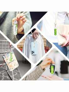 5/10个装四叶草幸运符钥匙扣 | 亚克力和锌合金材质，是感恩节、生日、婚礼、派对礼品和纪念品的理想之选 - 彩色 - 查看 5