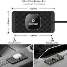 Magnetic wireless car charger 15W anti-slip type C with 40W car charger for , suitable for charging in car scenarios - como en la foto - Ver 7