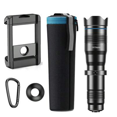  APEXEL 36倍单筒望远镜，金属智能手机望远镜，高品质远摄镜头，适用于几乎所有手机，专业智能手机摄影镜头配件