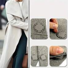 1pair/2pairs/3pairs Magnetic Buttons For Sweaters, Cardigans, Anti-Exposure Buttons, Versatile Round Magnetic Closure Buttons - Multicolor - View 8
