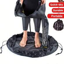 1个抽绳沙滩泳衣收纳袋，方便携带，可收纳沙滩泳衣、潜水服和冲浪装备，采用防沙面料制成，配有安全带，易于携带，经久耐用，也可作为沙滩尿布更换垫和其他沙滩用品使用。 - 彩色 - 查看 1