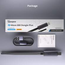 SONOFF Dongle-PZG23 USB Z-Wave 800 Dongle Plus Z-Wave USB Dongle S2 Security New-Powerful Chip 2dBi External Antenna Stable Signal Long Range Control Adaptor For Home Assistant OpenHAB - Dark Grey - View 11