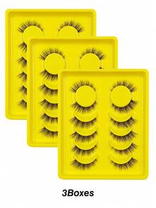 Rikuaild 6/12/18 Pairs Cat Eye Lashes 3D Natural False Lashes Fluffy Soft Cross Wispy Natural Eyelash Extension Makeup For Daily Style Eye Makeup - Natural Lashes - View 10