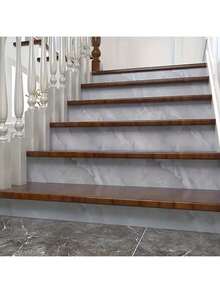 自粘可移除大理石纹贴纸 - 非常适合厨房/客厅墙面装饰和家具翻新 - 灰白 - 查看 8