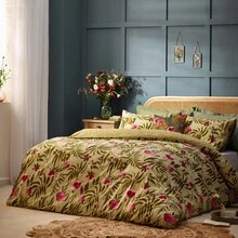 Floral Duvet Cover Set Sage - Green - View 9