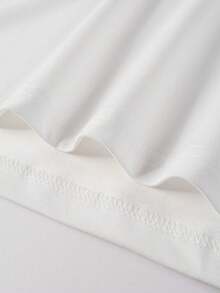 AnChiStreetwear - 大码男士时尚趣味章鱼英文字母图案休闲短袖T恤，适合街头穿搭、户外活动和日常通勤。 - 白色 - 查看 4