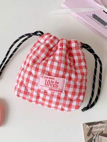 1 Bolsa para Câmera Acolchoada Xadrez Fofa, Estojo para Câmera CCD, Material Macio, Anti-queda e à Prova de Poeira, Bolsa Pequena para Câmera, Adequada para Armazenamento de Câmeras com Cartão Preto, Simples e Portátil, Anti-queda, Anti-arranhões, Uso Externo Multiuso, Acessório para Câmera, Essencial para Viagem, Essencial para Cruzeiro, Essencial para Dormitório, Presentes de Aniversário, Presentes para Madrinhas, Presentes para Mães, Presentes para Professores, Presentes de Dia dos Namorados, Estojo para Carregador, Organizadores de Bagagem para Mulheres e Homens - Multicolorido - Ver 13