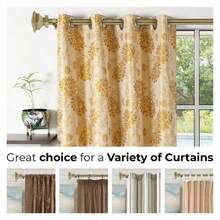 Premium Plain Adjustable Curtain Rod - 70x120cm Extendable 60mm Classic Finial Easy DIY Install Rod - SAPPHIRE ANTIQUE BRASS - View 8