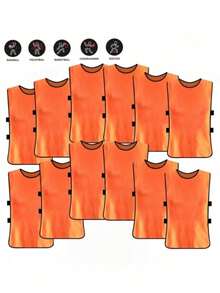 4件/套竞技训练服，运动训练服 - 团队竞技训练服，足球服，竞技训练背心，篮球，美式橄榄球，棒球队训练服 - 耐用、轻便、速干训练服，适合运动队和俱乐部团队建设及推广活动，篮球/美式橄榄球训练号码服 - 彩色 - 查看 2