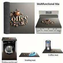 1pc 2D Flat Cookware Protector Mat And Rubber Non-Slip Heat-Resistant Cookware Lid Mat Suitable For Induction Cooker, Glass Cookware And Multi-Purpose Scratch-Resistant Mat, Best Choice For Oven, Washing Machine, Dryer And Kitchen Decor. - Multicolor - View 12