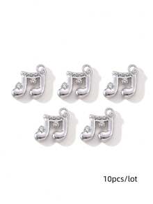 10/20件套水钻装饰月亮、心形、蝴蝶结、星星形状配件，Y2K风格DIY串珠手链和项链