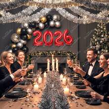 Tinsel Decoration - Black Silver - View 5